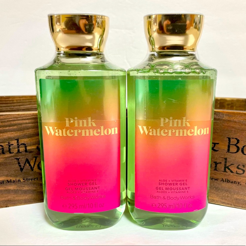 Bath & Body Works Pink Watermelon Shower Gel x 2. New!